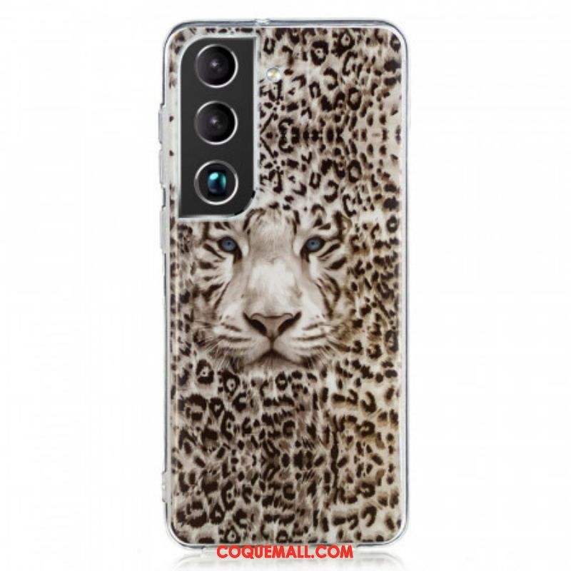 Coque Samsung Galaxy S22 5G Leopard Fluorescente