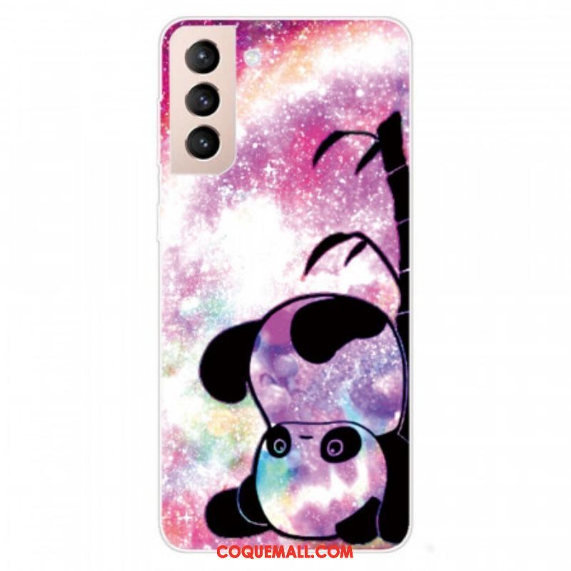 Coque Samsung Galaxy S22 5G Panda et Bambou