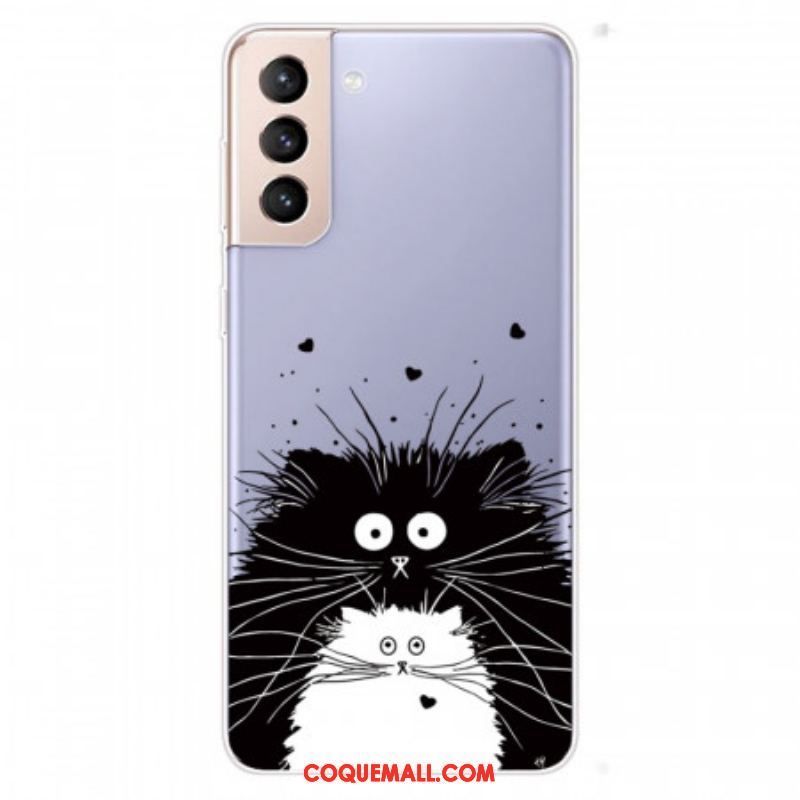 Coque Samsung Galaxy S22 5G Regarde les Chats