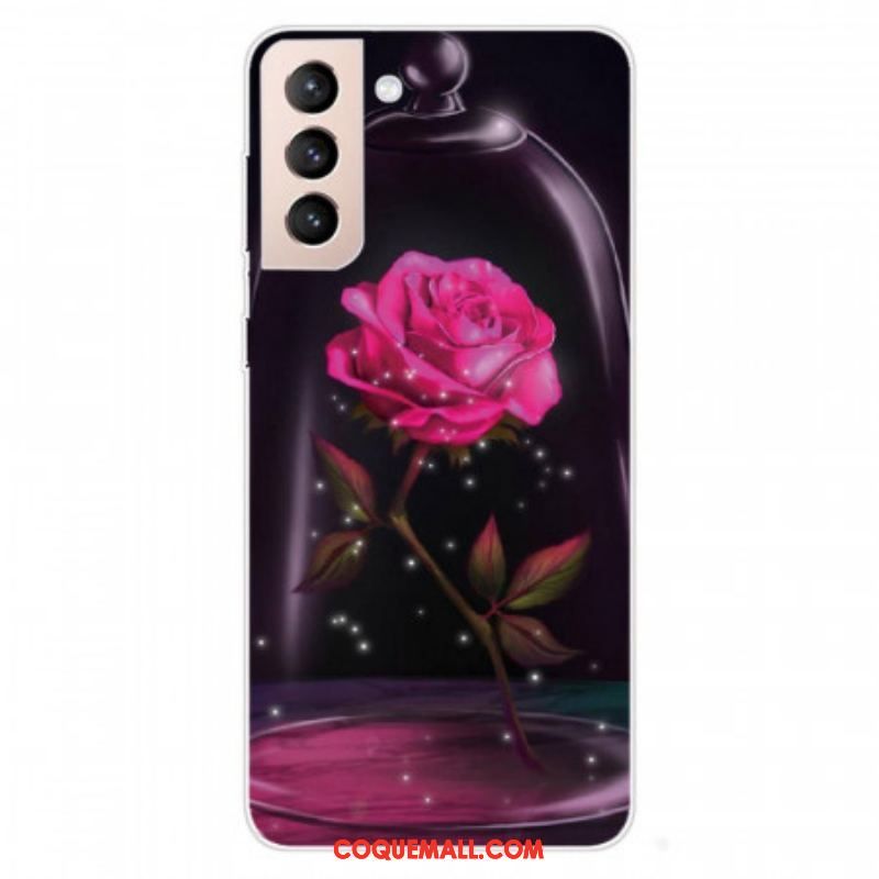 Coque Samsung Galaxy S22 5G Rose Magique