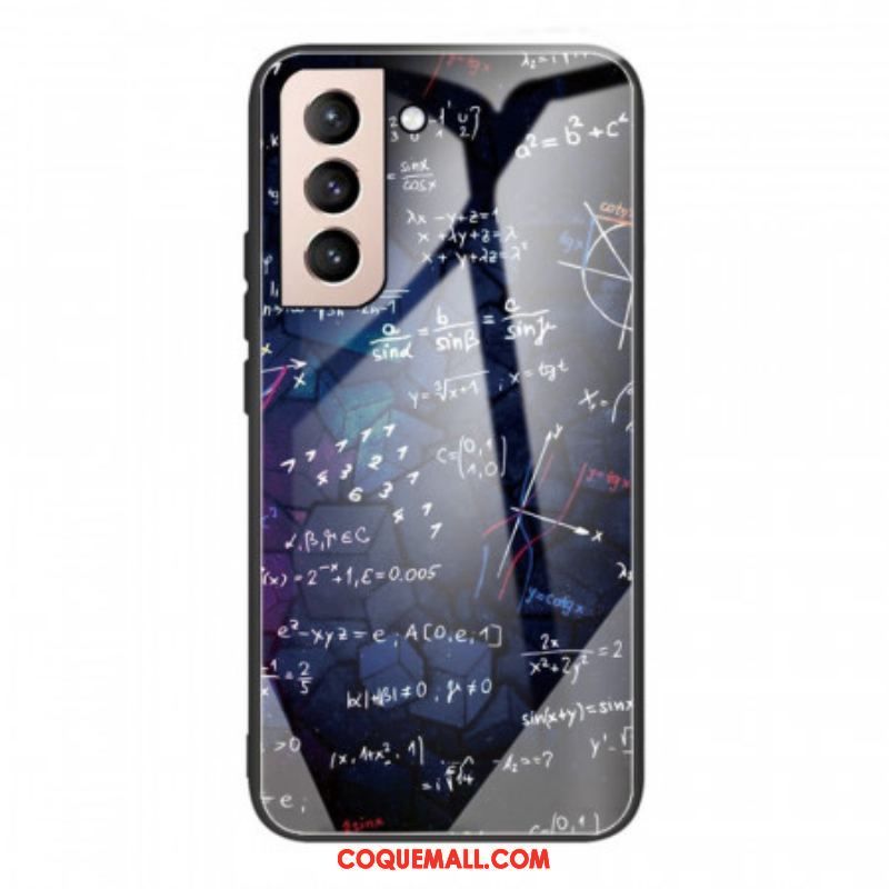 Coque Samsung Galaxy S22 5G Verre Trempé Calculs Mathématiques