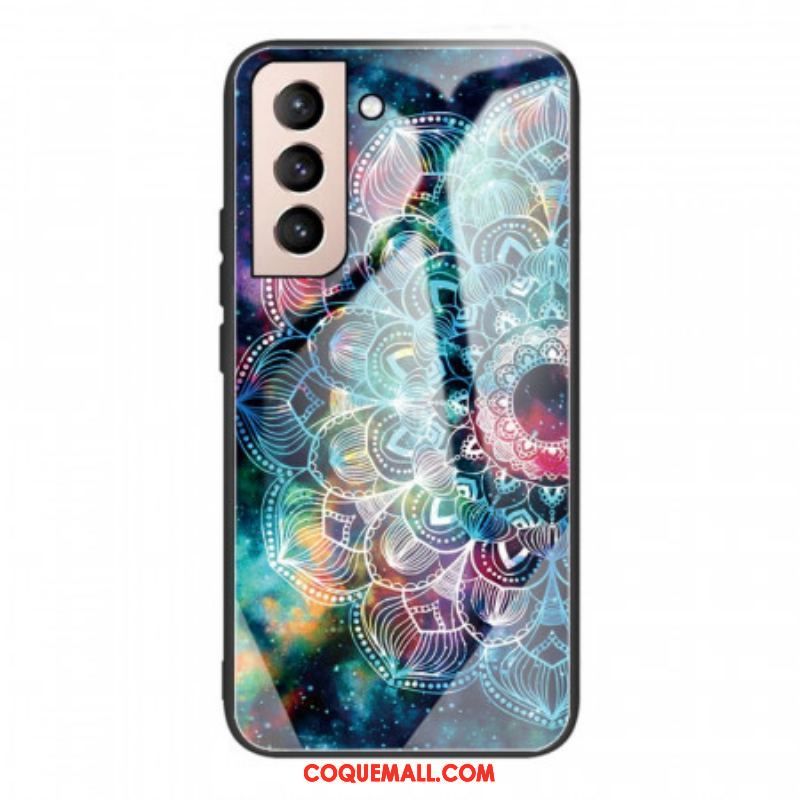 Coque Samsung Galaxy S22 5G Verre Trempé Mandala