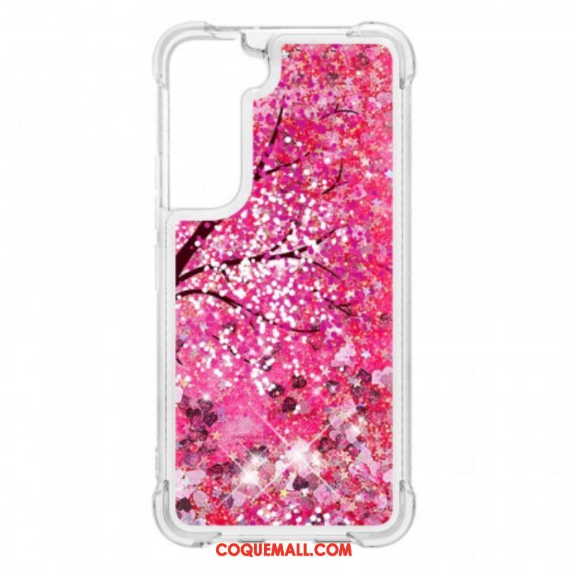 Coque Samsung Galaxy S22 Plus 5G Arbre Paillettes