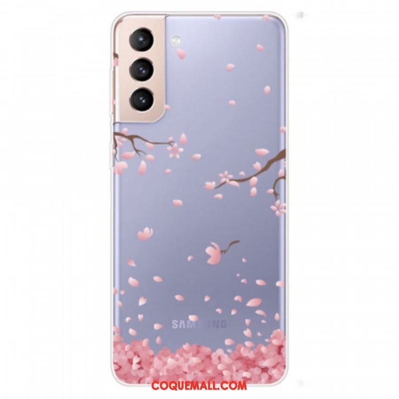 Coque Samsung Galaxy S22 Plus 5G Branches à Fleurs