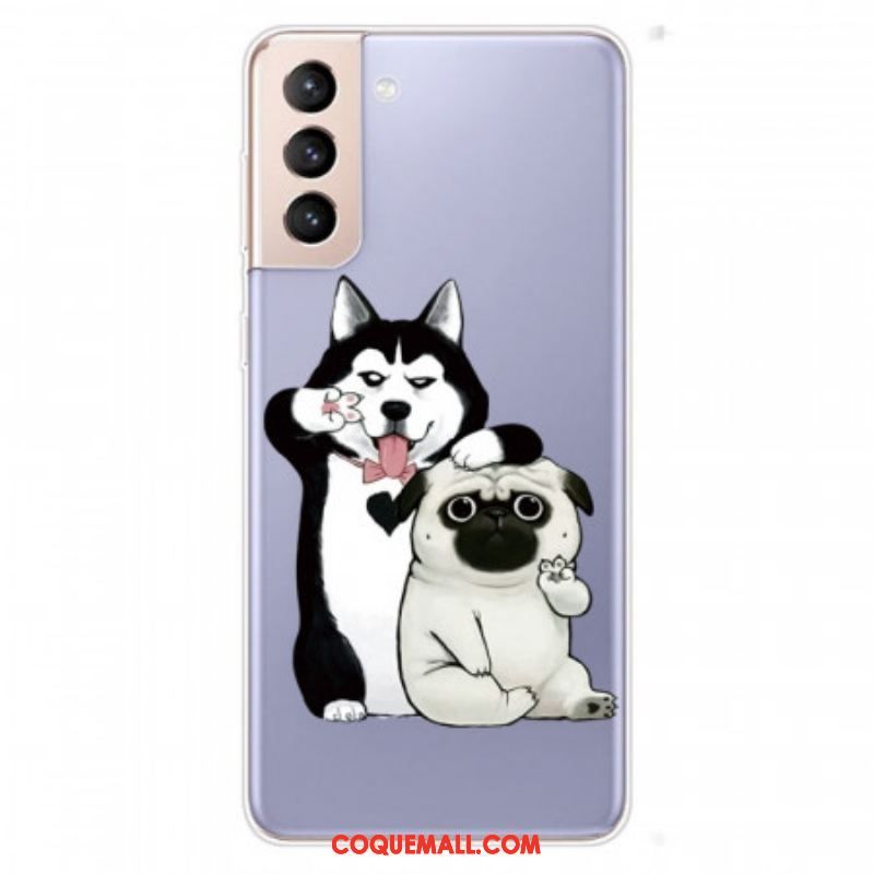 Coque Samsung Galaxy S22 Plus 5G Drôles de Chiens