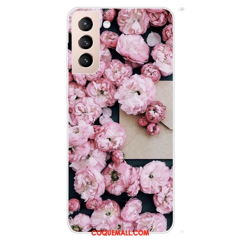 Coque Samsung Galaxy S22 Plus 5G Fleurs Roses