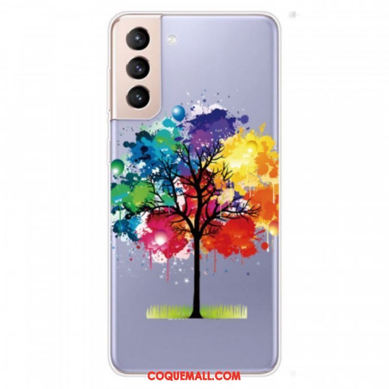 Coque Samsung Galaxy S22 Plus 5G Transparente Arbre Aquarelle