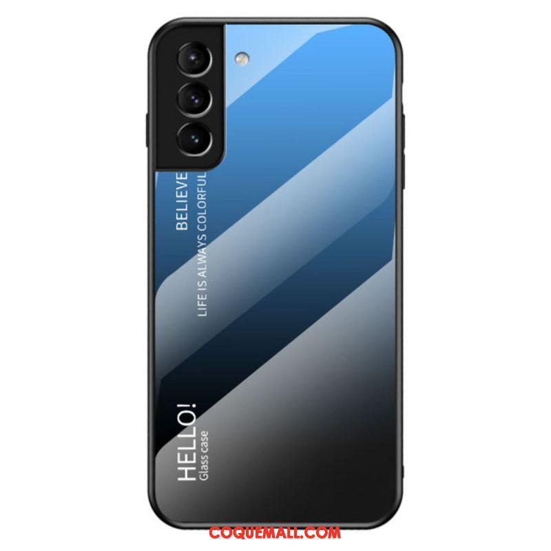 Coque Samsung Galaxy S22 Plus 5G Verre Trempé Hello