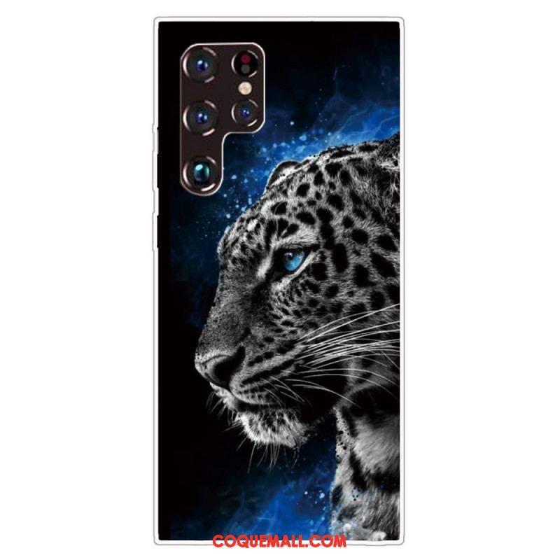 Coque Samsung Galaxy S22 Ultra 5G Face de Tigre