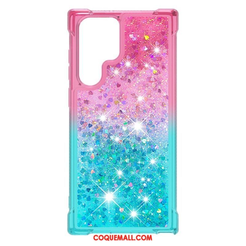 Coque Samsung Galaxy S22 Ultra 5G Paillettes Colors