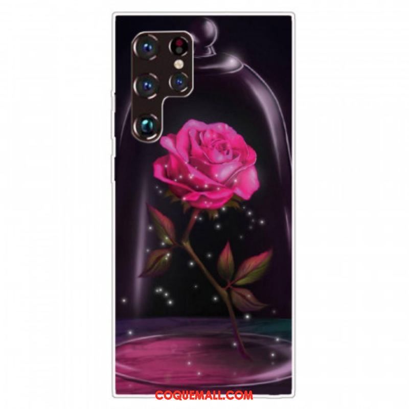 Coque Samsung Galaxy S22 Ultra 5G Rose Magique