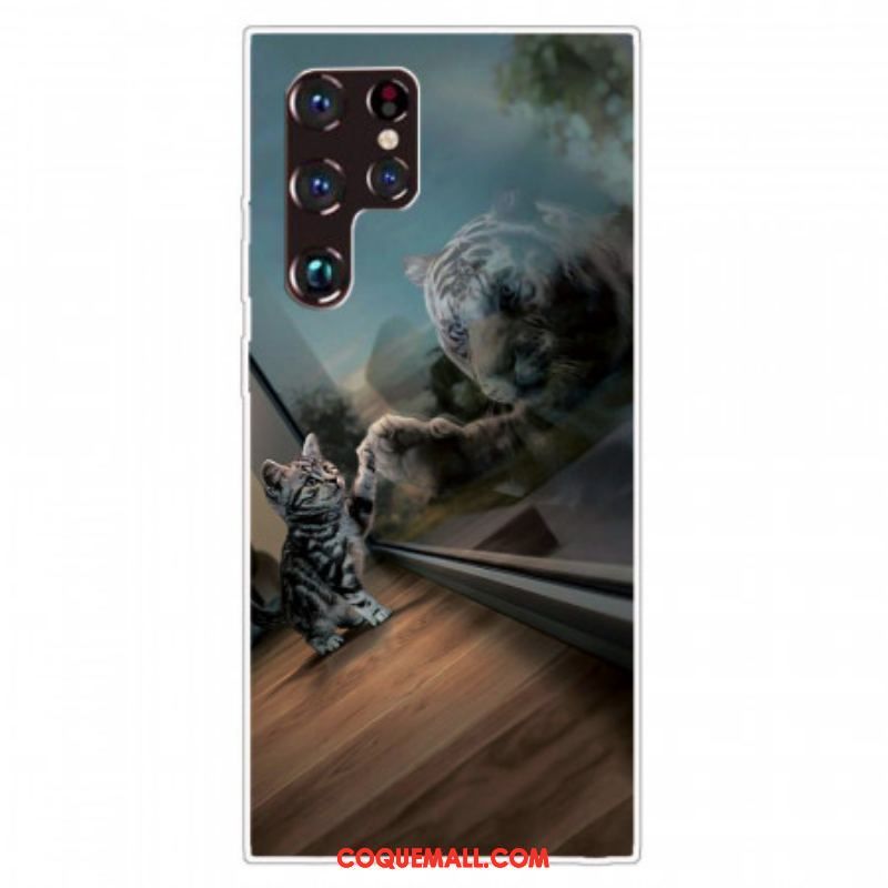 Coque Samsung Galaxy S22 Ultra 5G Rêve de Chaton