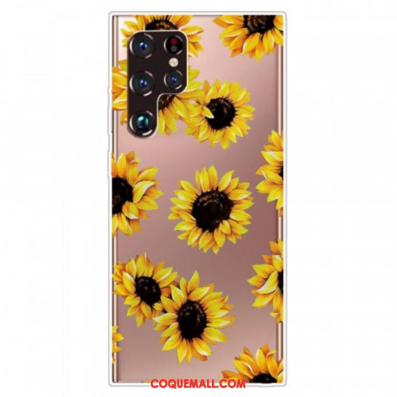 Coque Samsung Galaxy S22 Ultra 5G Tournesols