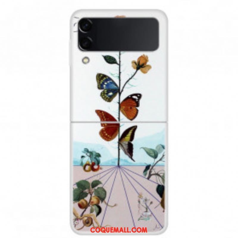 Coque Samsung Galaxy Z Flip 3 5G Papillons de la Nature