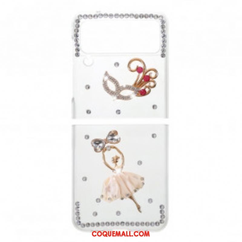 Coque Samsung Galaxy Z Flip 3 5G Pierres Précieuses Danseuse