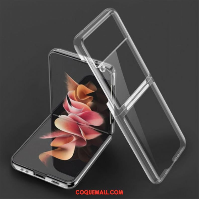 Coque Samsung Galaxy Z Flip 3 5G Rebords Style Métal