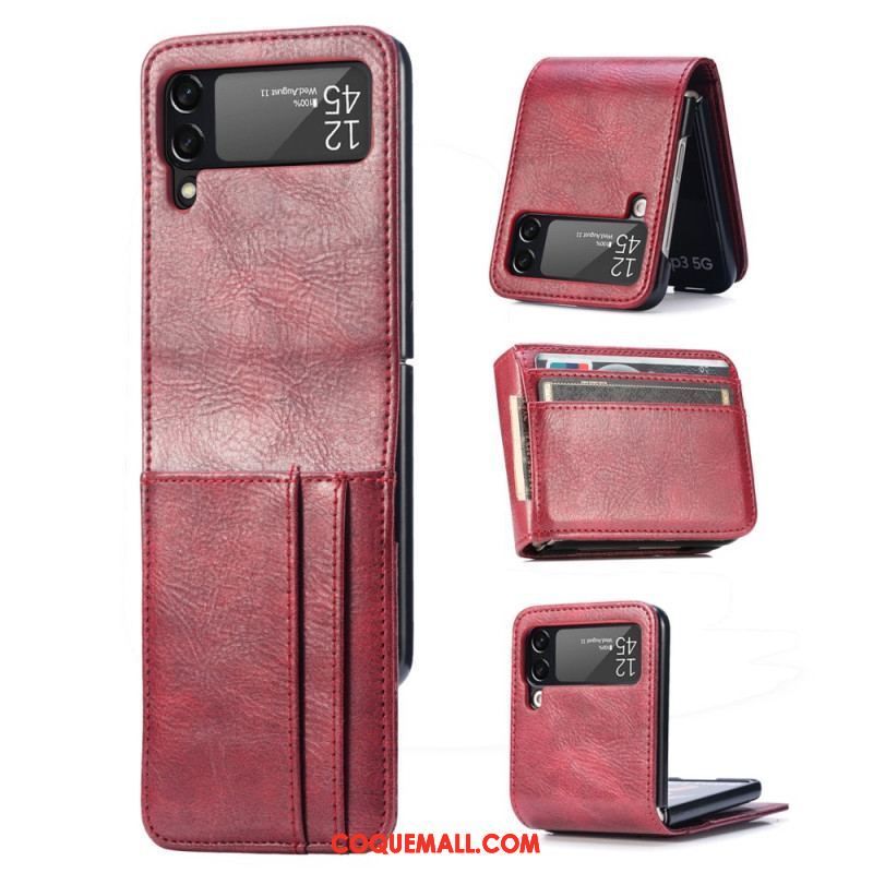 Coque Samsung Galaxy Z Flip 3 5G Style Cuir Portefeuille