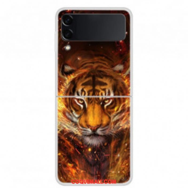 Coque Samsung Galaxy Z Flip 3 5G Tigre de Feu