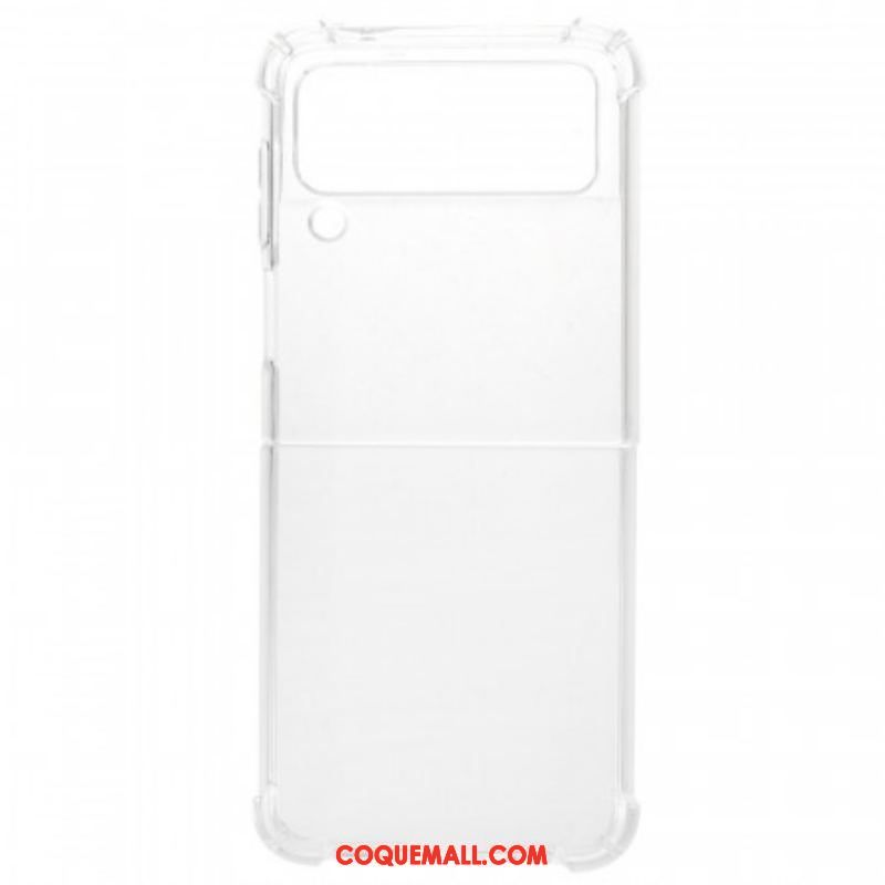 Coque Samsung Galaxy Z Flip 3 5G Transparente Coins Renforcés