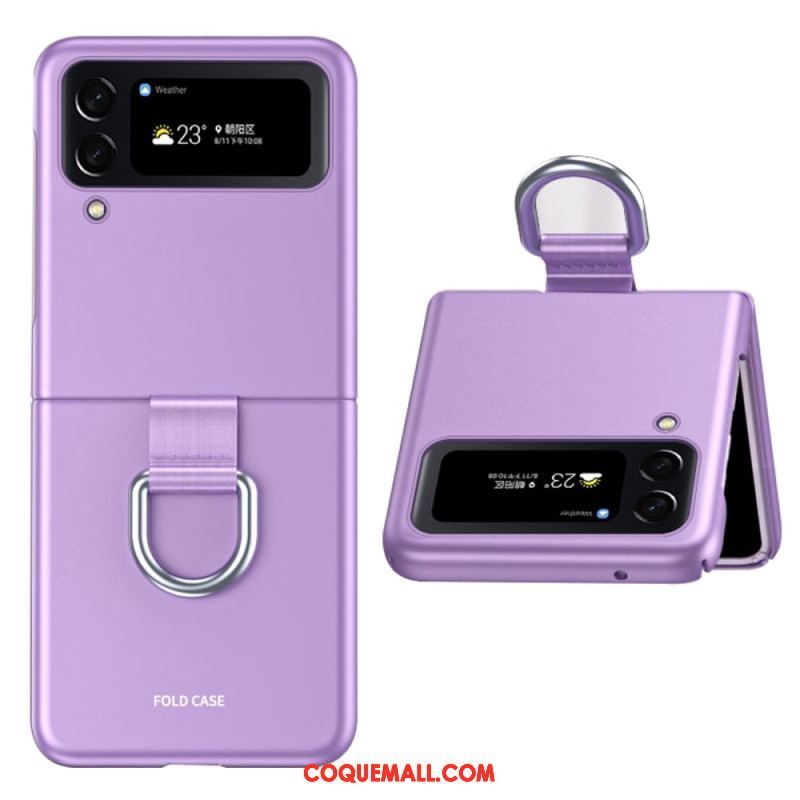 Coque Samsung Galaxy Z Flip 4 Skin-Touch avec Anneau