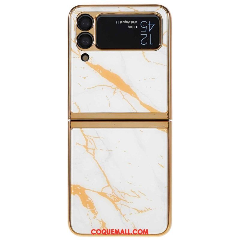 Coque Samsung Galaxy Z Flip 4 Style Marbre