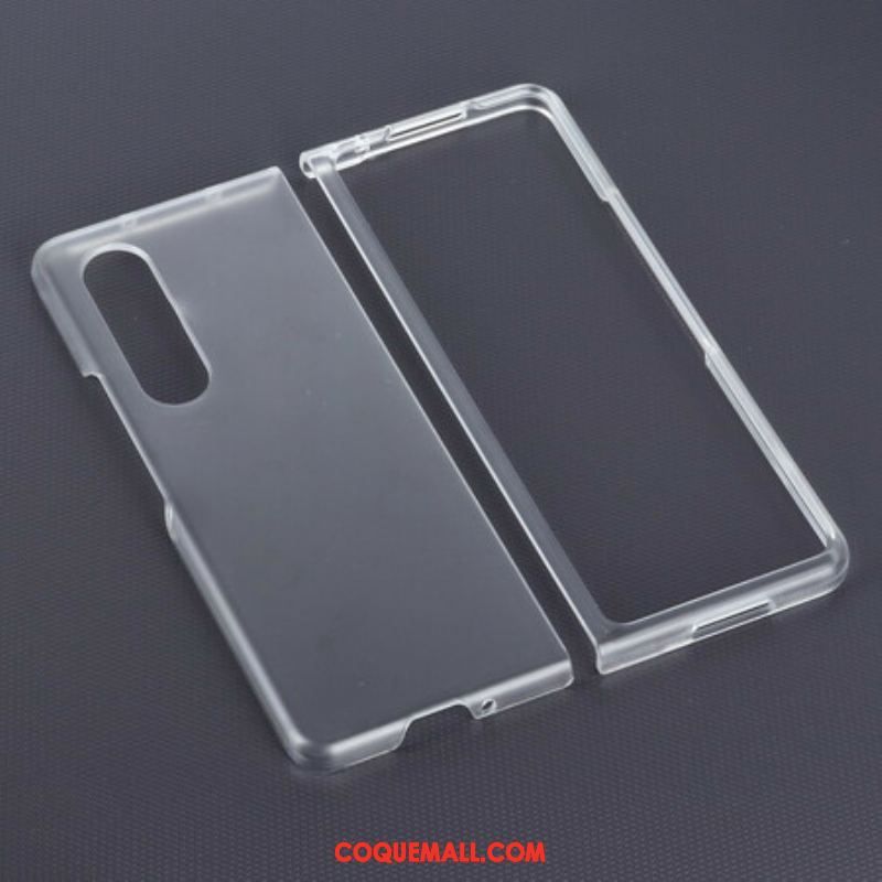 Coque Samsung Galaxy Z Fold 3 5G Plastique Transparent Mat