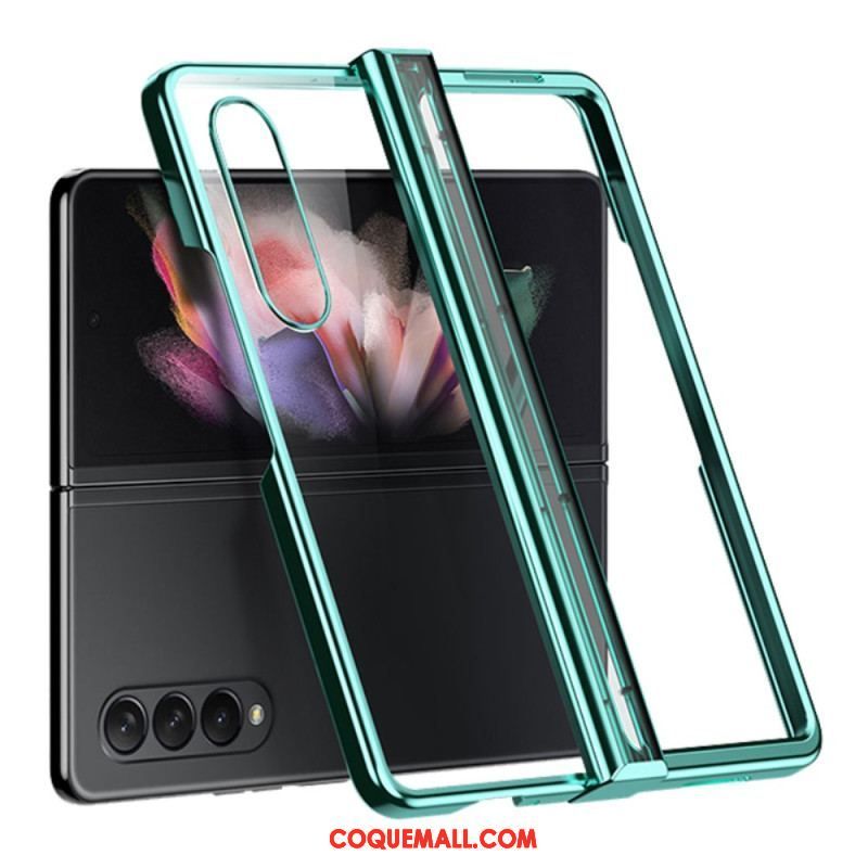 Coque Samsung Galaxy Z Fold 4 Transparente Métallisée à Charnière