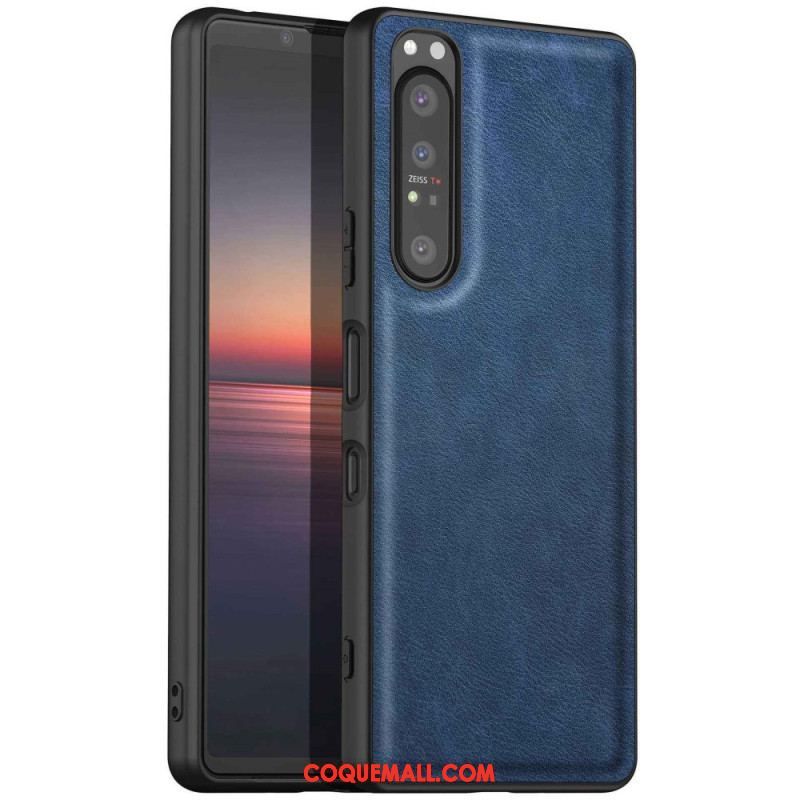 Coque Sony Xperia 1 IV Simili Cuir