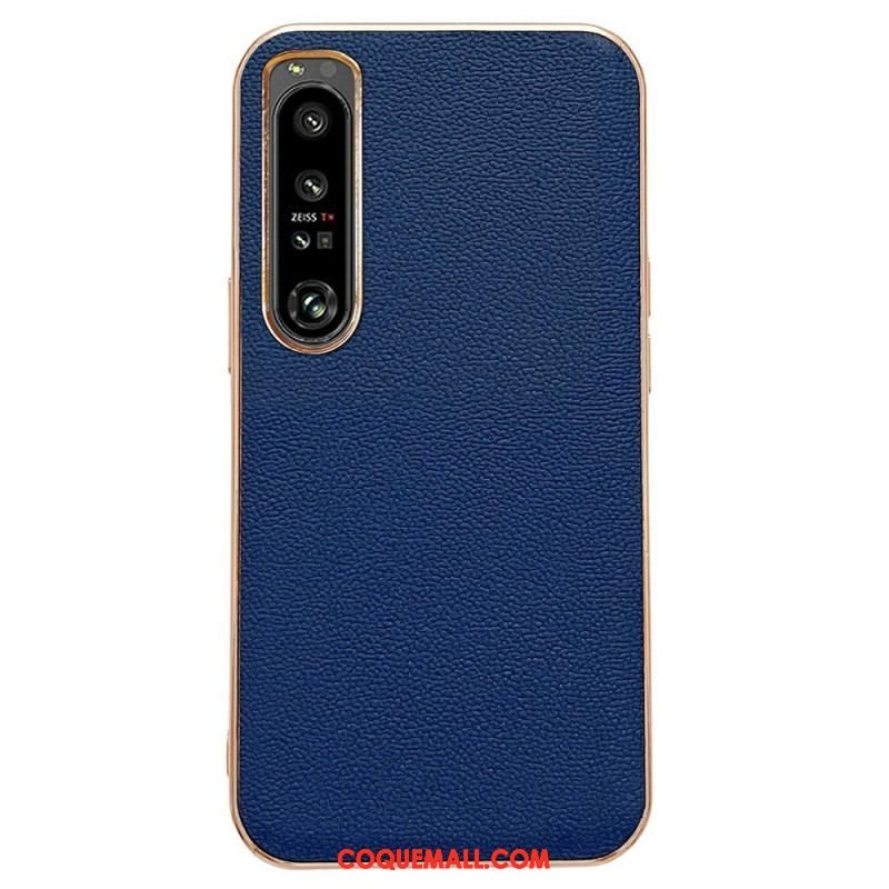 Coque Sony Xperia 1 IV Vrai Cuir