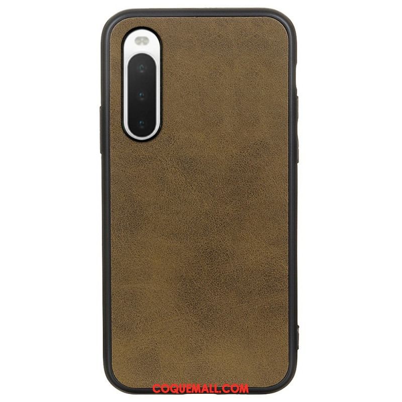 Coque Sony Xperia 10 IV Simili Cuir Texturé