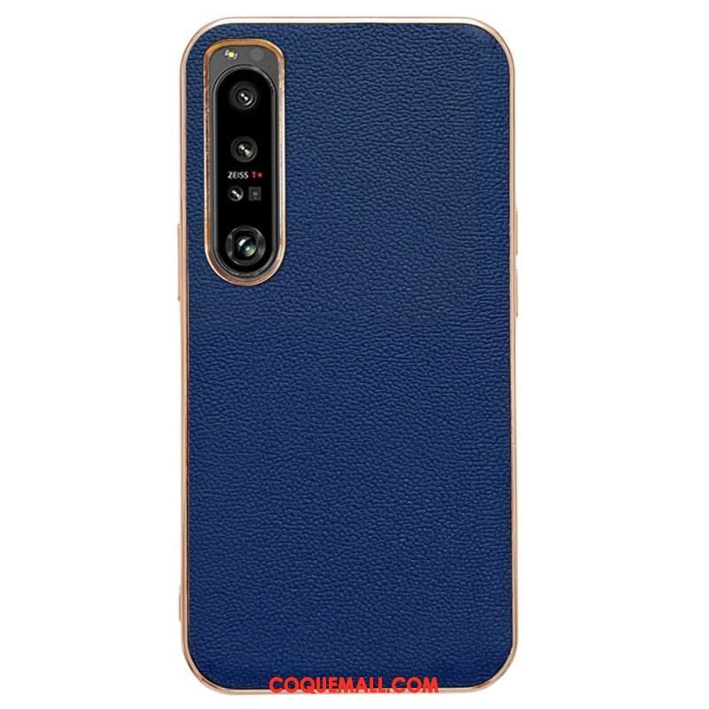 Coque Sony Xperia 5 IV Vrai Cuir