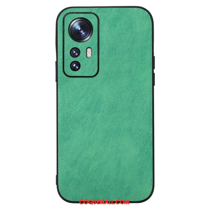 Coque Xiaomi 12 / 12X Effet Cuir Élégance