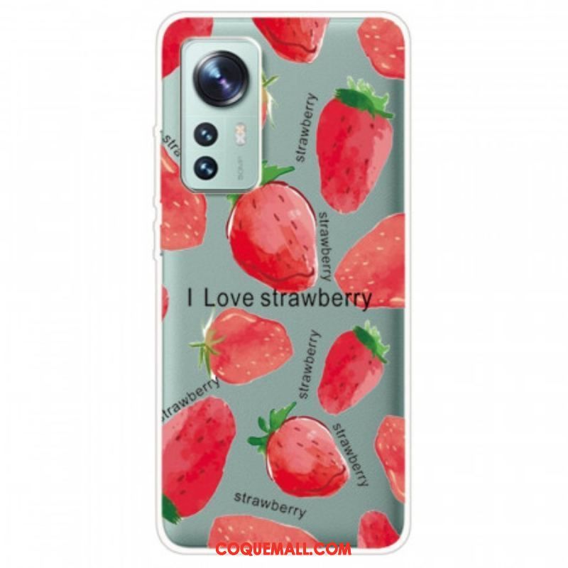 Coque  Xiaomi 12 / 12X  Fraises