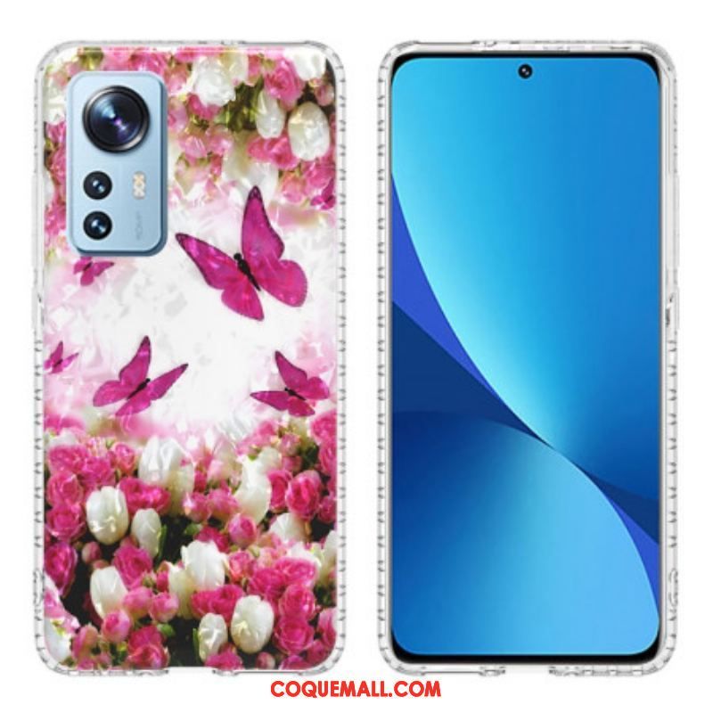 Coque Xiaomi 12 / 12X Papillons Stylés