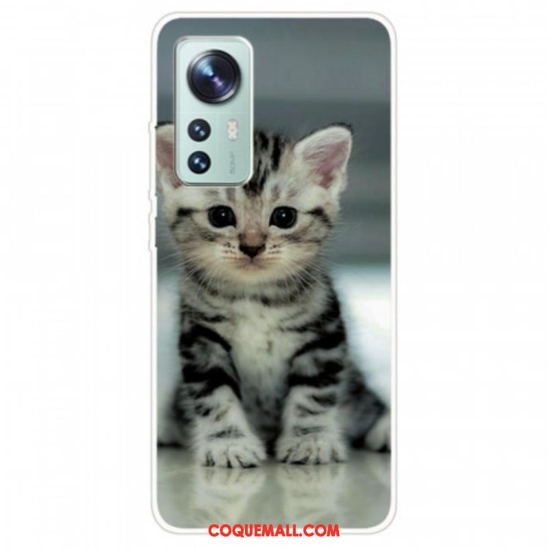 Coque  Xiaomi 12 / 12X  Silicone Chaton