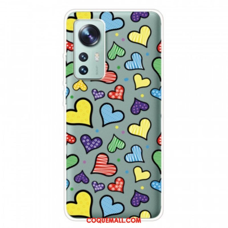 Coque Xiaomi 12 Pro Coeurs