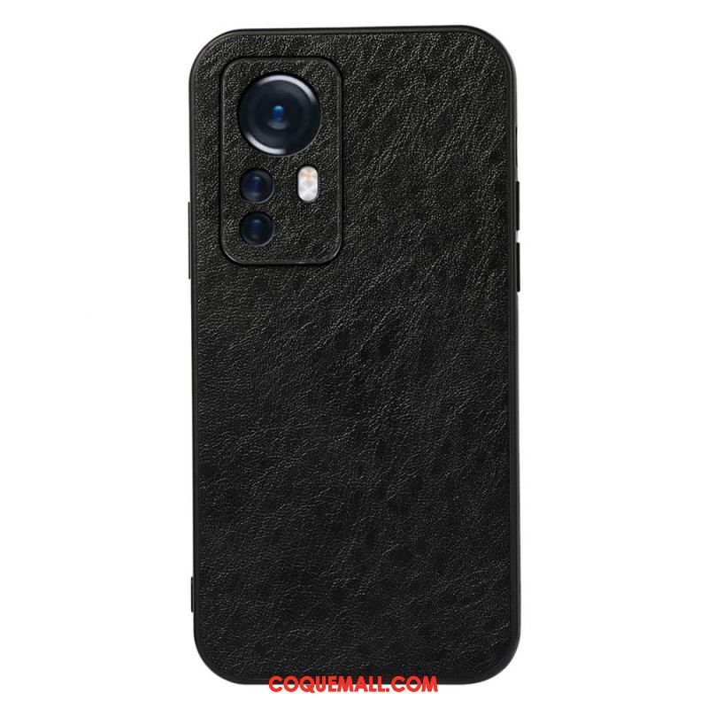 Coque Xiaomi 12 Pro Effet Cuir Élégance