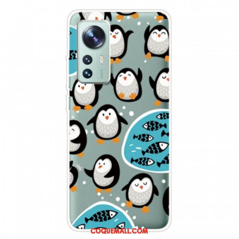 Coque Xiaomi 12 Pro Pingouins