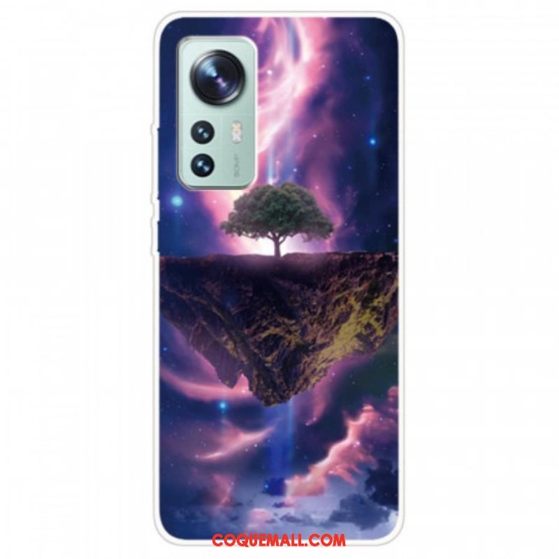 Coque Xiaomi 12 Pro Silicone Arbre Resplendissant