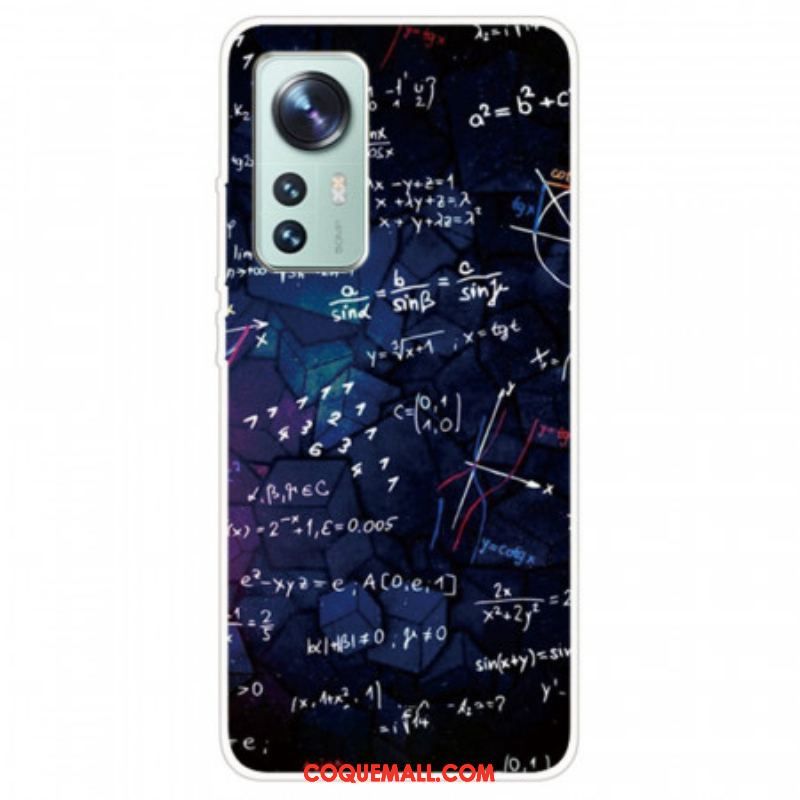 Coque Xiaomi 12 Pro Silicone Calculs Mathématiques