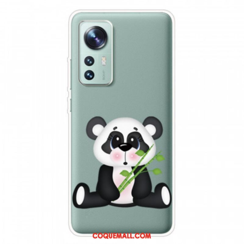 Coque Xiaomi 12 Pro Silicone Joli Panda