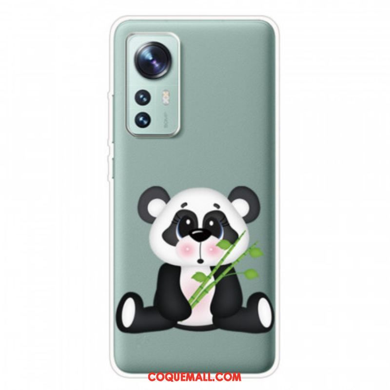 Coque Xiaomi 12 Pro Silicone Joli Panda