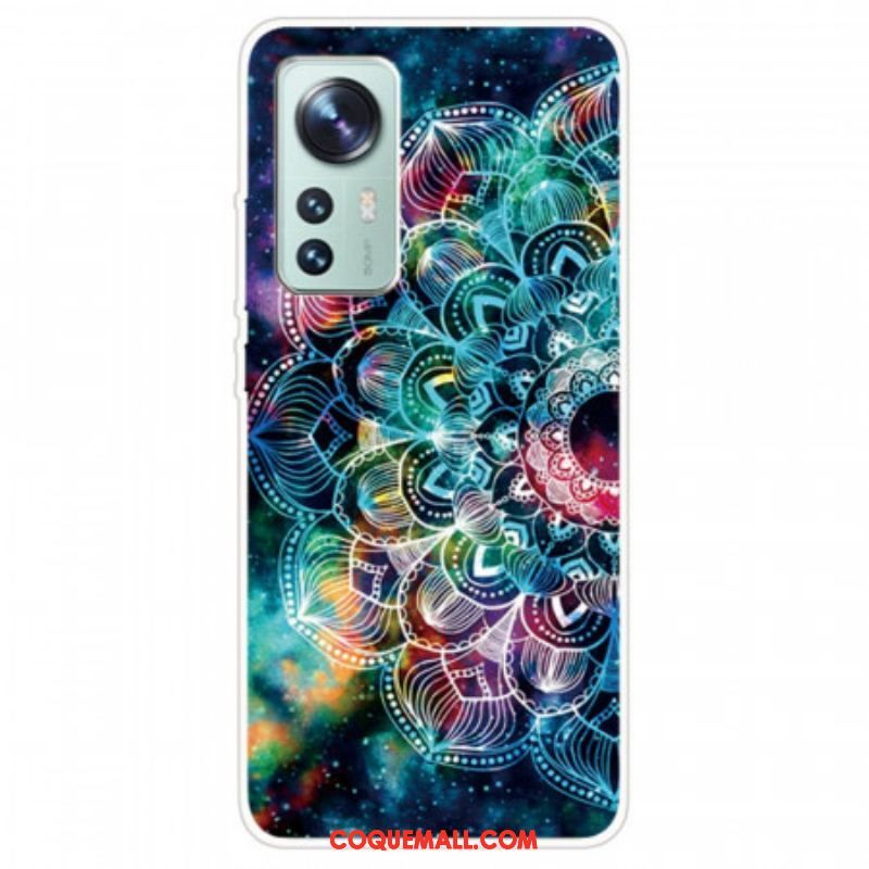 Coque Xiaomi 12 Pro Silicone Mandala Design