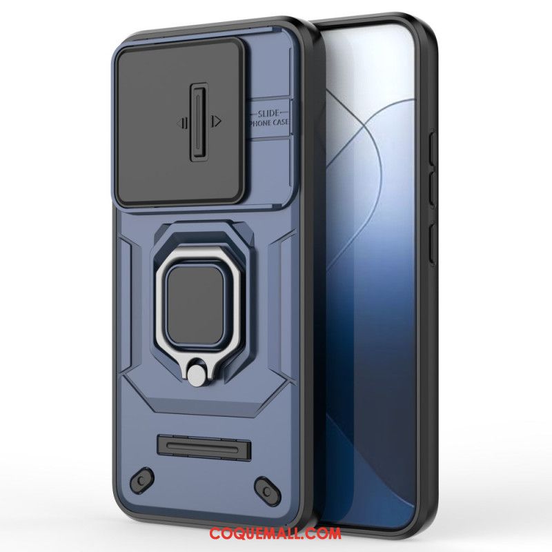 Coque Xiaomi 14 Support Anti-Chute et Protection Objectif Coulissante