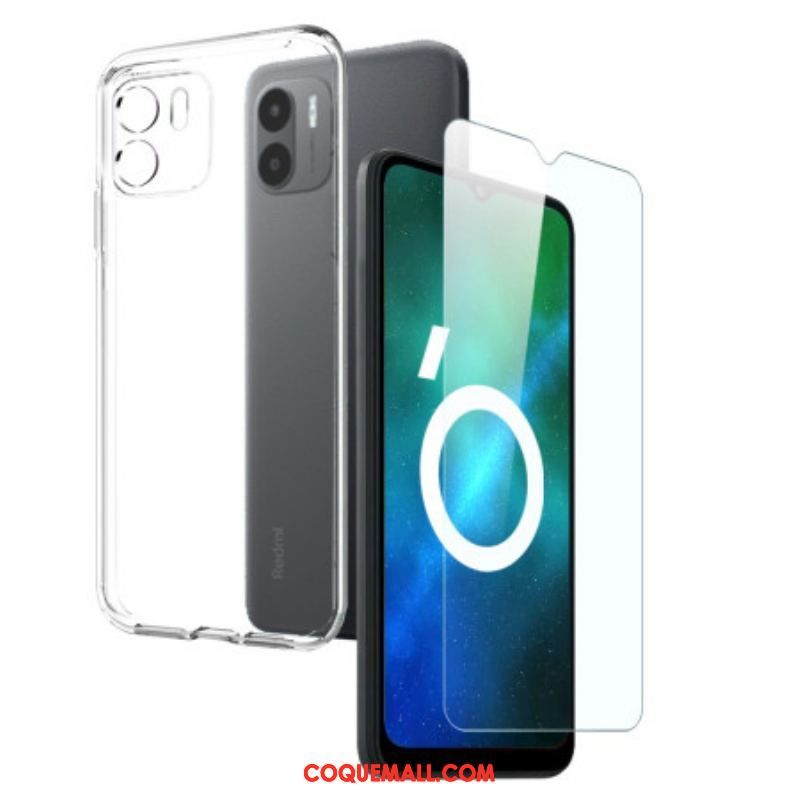 Coque Xiaomi Redmi A1 Transparente avec Protecteur Écran