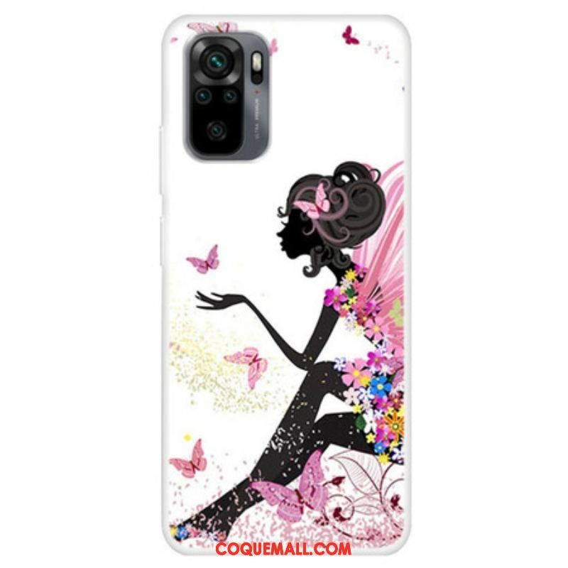 Coque Xiaomi Redmi Note 10/10S/Poco M5s Butterfly Lady