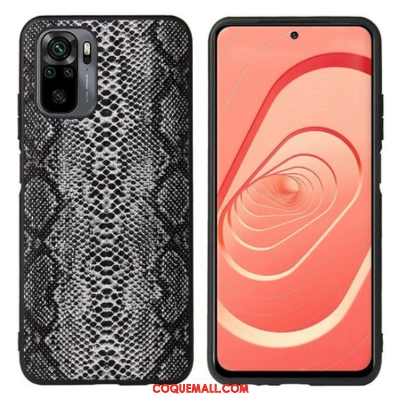 Coque Xiaomi Redmi Note 10/10S/Poco M5s Effet Peau de Serpent