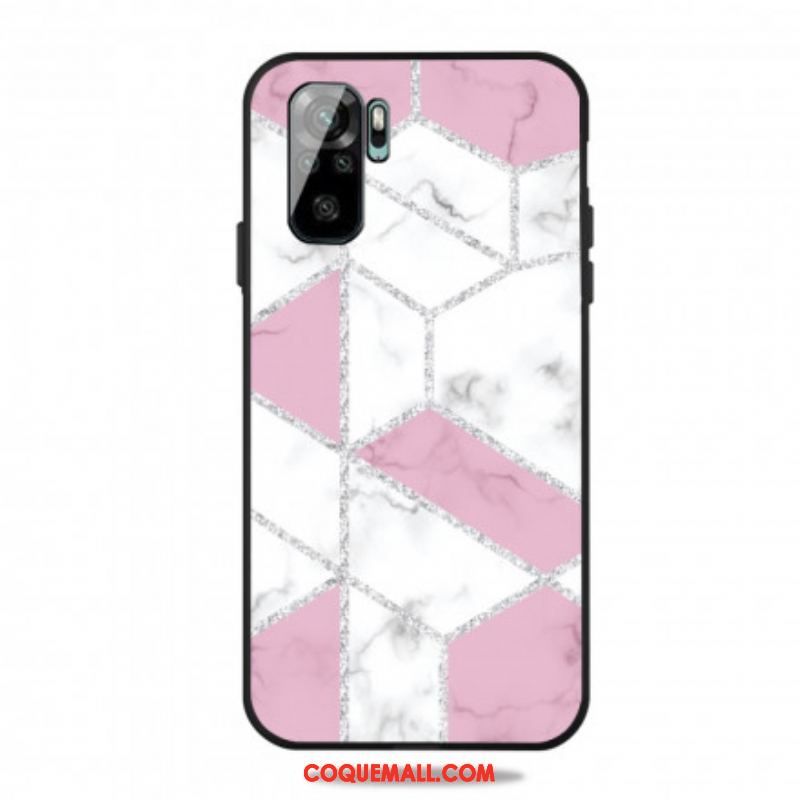 Coque Xiaomi Redmi Note 10/10S/Poco M5s Marbre Paillettes