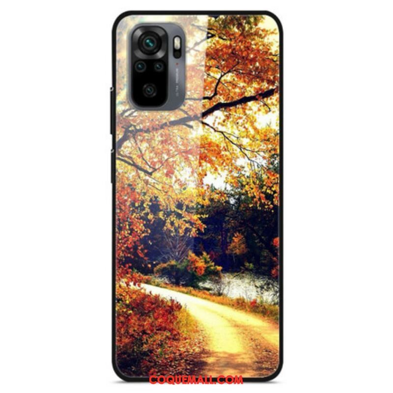 Coque Xiaomi Redmi Note 10/10S/Poco M5s Verre Trempé Forêt