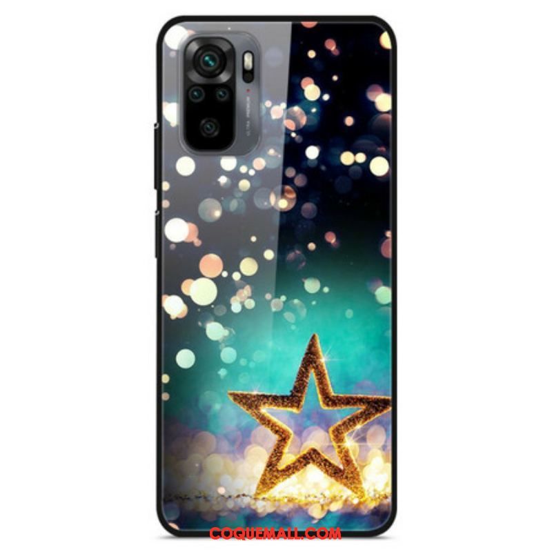 Coque Xiaomi Redmi Note 10/10S/Poco M5s Verre Trempé Étoile